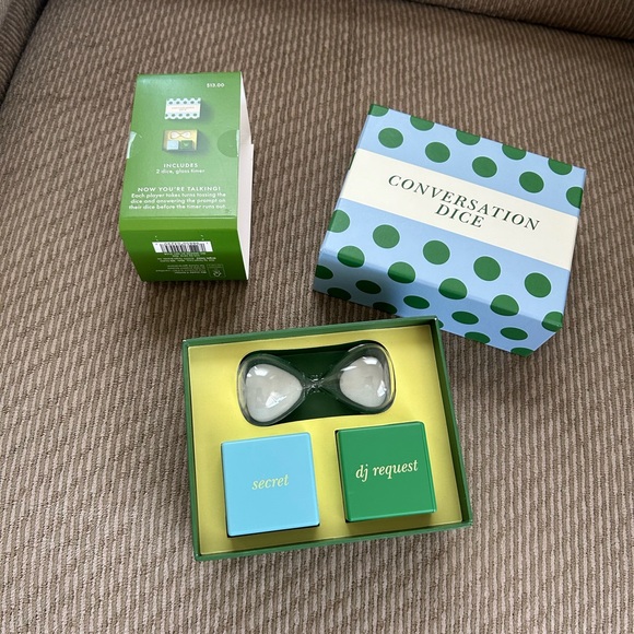 Kate Spade NWT Green and Blue Polka Dot Dice - Picture 7 of 7